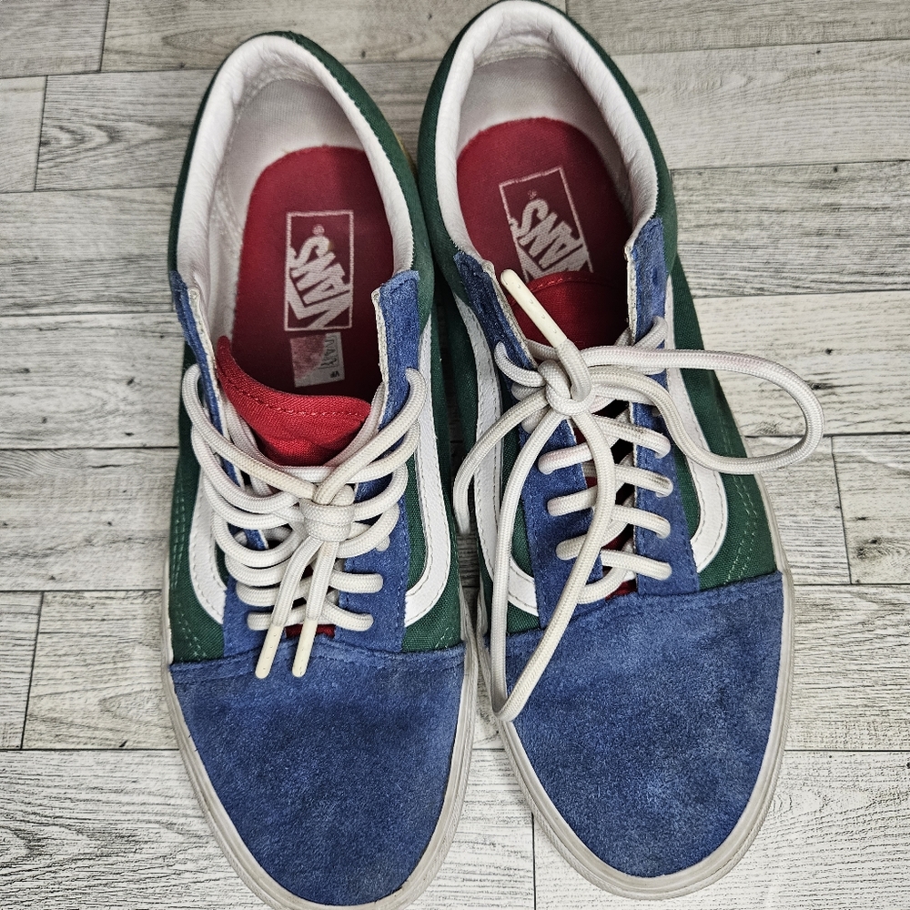 Vans Old Skool Yacht Club 9.0M/10.5W Blue/Green/Red Men's 9 Women's 10.5 - Picture 3 of 17